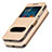 Oro Custodia Portafoglio In Pelle con Supporto L01 per Samsung Galaxy J5 (2017) Duos J530F Oro