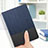 Custodia Portafoglio In Pelle con Supporto L02 per Apple New iPad 9.7 (2017) Blu