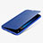 Custodia Portafoglio In Pelle con Supporto L02 per Huawei G10 Blu