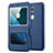 Custodia Portafoglio In Pelle con Supporto L02 per Huawei GR5 Blu