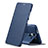 Custodia Portafoglio In Pelle con Supporto L02 per Huawei Honor 7 Dual SIM Blu