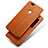Marrone Custodia Portafoglio In Pelle con Supporto L02 per Huawei Honor V8 Marrone
