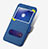 Custodia Portafoglio In Pelle con Supporto L02 per Huawei Mate 9 Lite Blu