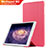 Custodia Portafoglio In Pelle con Supporto L02 per Huawei MediaPad M2 10.1 FDR-A03L FDR-A01W Rosso