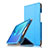 Custodia Portafoglio In Pelle con Supporto L02 per Huawei MediaPad M5 8.4 SHT-AL09 SHT-W09 Blu