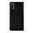 Custodia Portafoglio In Pelle con Supporto L02 per Huawei P20 Nero