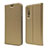 Custodia Portafoglio In Pelle con Supporto L02 per Huawei P30 Oro