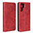 Custodia Portafoglio In Pelle con Supporto L02 per Huawei P30 Pro Rosso Rosa