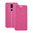Custodia Portafoglio In Pelle con Supporto L02 per Nokia 7.1 Plus Rosa Caldo