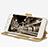 Custodia Portafoglio In Pelle con Supporto L02 per Samsung Galaxy J5 Prime G570F Oro