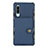 Custodia Portafoglio In Pelle con Supporto L04 per Huawei P30 Blu