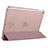 Custodia Portafoglio In Pelle con Supporto L05 per Apple iPad Mini 4 Oro Rosa