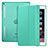 Custodia Portafoglio In Pelle con Supporto L06 per Apple iPad Mini 4 Verde