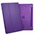 Custodia Portafoglio In Pelle con Supporto L06 per Apple iPad Mini 4 Viola