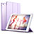 Custodia Portafoglio In Pelle con Supporto L06 per Apple iPad Mini Viola