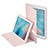 Custodia Portafoglio In Pelle con Supporto L06 per Apple iPad Pro 10.5 Rosa