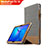 Custodia Portafoglio In Pelle con Supporto L06 per Huawei MediaPad T3 10 AGS-L09 AGS-W09 Grigio