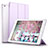 Custodia Portafoglio In Pelle con Supporto L07 per Apple iPad Mini 3 Viola