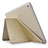 Custodia Portafoglio In Pelle con Supporto L08 per Apple New iPad 9.7 (2017) Oro