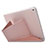 Custodia Portafoglio In Pelle con Supporto L08 per Apple New iPad 9.7 (2017) Oro Rosa