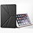 Custodia Portafoglio In Pelle con Supporto L08 per Apple New iPad 9.7 (2018) Nero