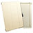 Custodia Portafoglio In Pelle con Supporto per Apple iPad 2 Oro