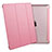 Custodia Portafoglio In Pelle con Supporto per Apple iPad 2 Rosa