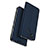 Custodia Portafoglio In Pelle con Supporto per Asus Zenfone 3 Zoom Blu