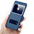 Custodia Portafoglio In Pelle con Supporto per Huawei Enjoy 6S Blu