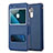Custodia Portafoglio In Pelle con Supporto per Huawei GR5 Mini Blu