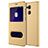 Custodia Portafoglio In Pelle con Supporto per Huawei Honor 6A Oro