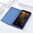 Custodia Portafoglio In Pelle con Supporto per Huawei Honor 8 Blu