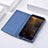 Custodia Portafoglio In Pelle con Supporto per Huawei Honor 8 Lite Blu