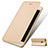 Oro Custodia Portafoglio In Pelle con Supporto per Huawei P9 Lite Mini Oro