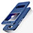Custodia Portafoglio In Pelle con Supporto per Huawei Y5 III Y5 3 Blu