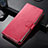 Custodia Portafoglio In Pelle con Supporto per Nokia 9 PureView Rosso