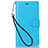 Custodia Portafoglio In Pelle con Supporto per Nokia X3 Cielo Blu