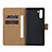 Custodia Portafoglio In Pelle con Supporto per Samsung Galaxy Note 10 Nero