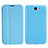 Custodia Portafoglio In Pelle con Supporto per Samsung Galaxy Note 2 N7100 N7105 Cielo Blu
