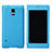 Custodia Portafoglio In Pelle con Supporto per Samsung Galaxy S5 Duos Plus Cielo Blu