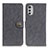 Custodia Portafoglio In Pelle Cover con Supporto A01D per Motorola Moto E32s Nero