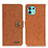 Custodia Portafoglio In Pelle Cover con Supporto A01D per Motorola Moto Edge 20 Lite 5G Marrone