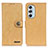 Custodia Portafoglio In Pelle Cover con Supporto A01D per Motorola Moto Edge 30 Pro 5G Oro
