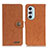 Custodia Portafoglio In Pelle Cover con Supporto A01D per Motorola Moto Edge X30 5G Marrone