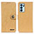 Custodia Portafoglio In Pelle Cover con Supporto A01D per Oppo Reno6 Pro 5G India Oro