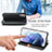 Custodia Portafoglio In Pelle Cover con Supporto A01D per Samsung Galaxy S21 5G