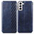 Custodia Portafoglio In Pelle Cover con Supporto A01D per Samsung Galaxy S21 Plus 5G Blu