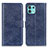 Custodia Portafoglio In Pelle Cover con Supporto A02D per Motorola Moto Edge 20 Lite 5G Blu