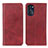 Custodia Portafoglio In Pelle Cover con Supporto A02D per Motorola Moto G 5G (2022) Rosso