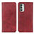 Custodia Portafoglio In Pelle Cover con Supporto A02D per Motorola Moto G Stylus (2022) 4G Rosso